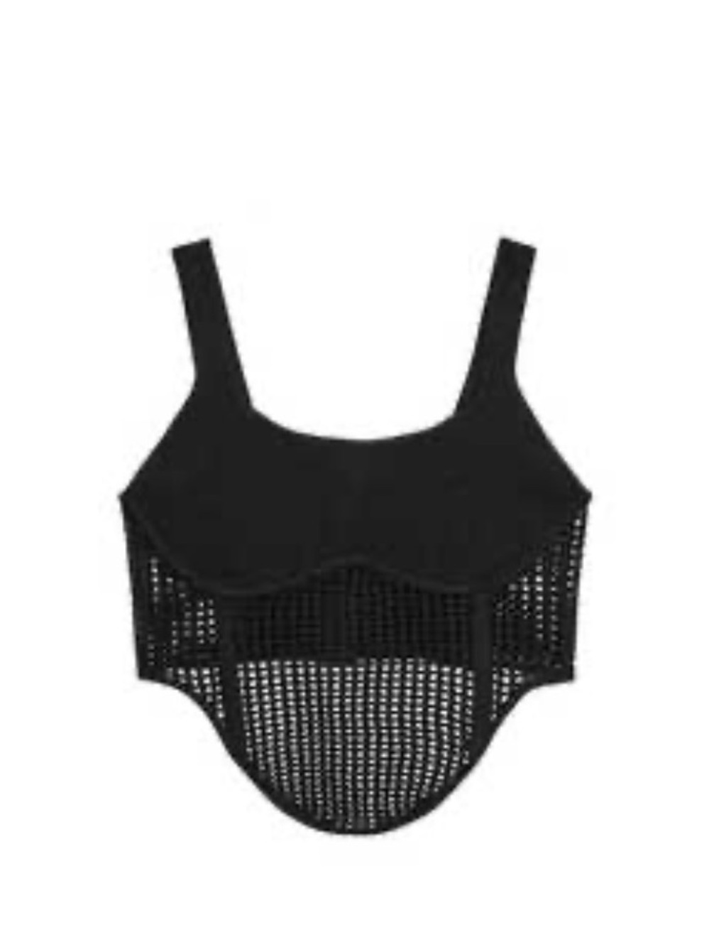 Zara COMBINATION KNIT CORSET TOP